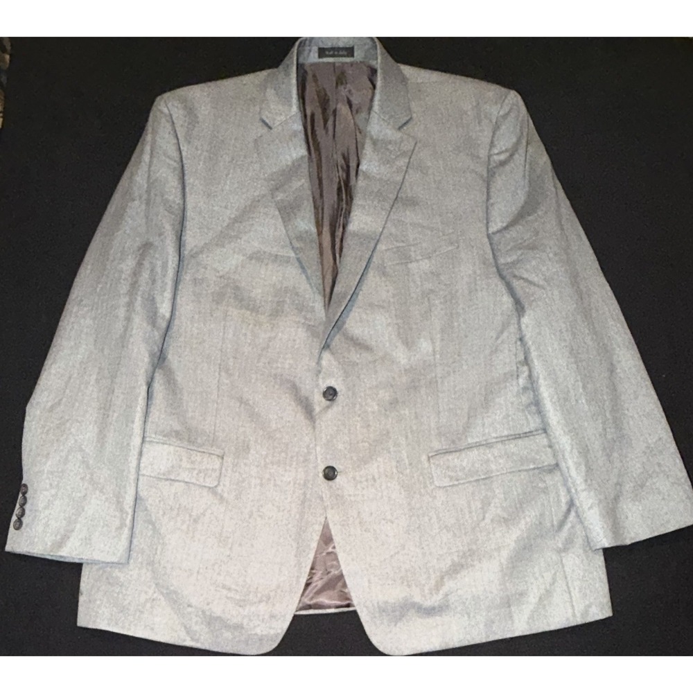 Lauren Ralph Lauren Gray Micro Check 2-Button Mens 48R
